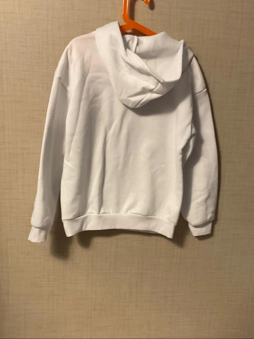 SHEIN White California Los Angeles Hooded Sweatshirt